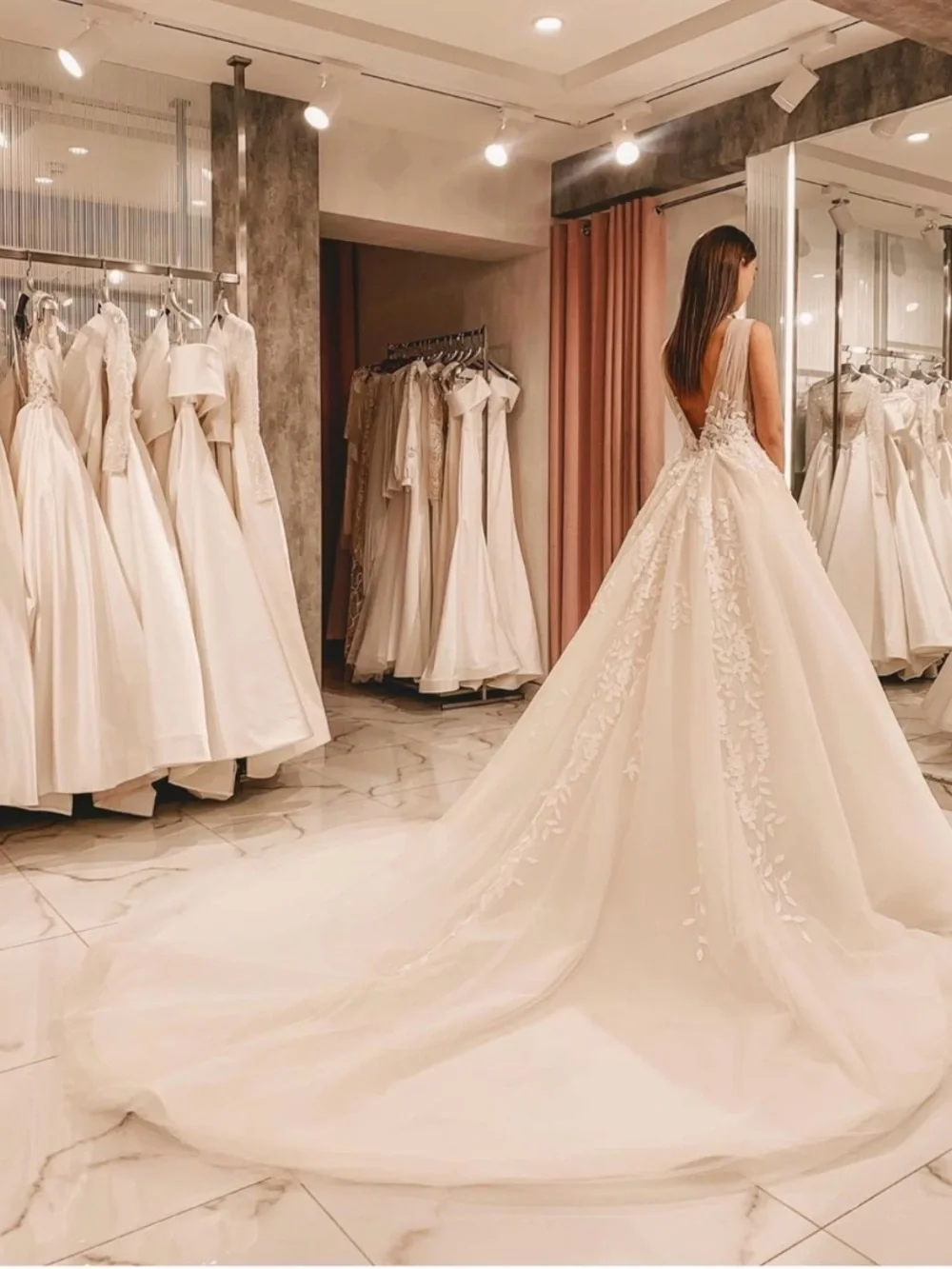 Lorraine by Eva Lendel - Ivory Ball Gown Wedding Dress with Floral Appliqué